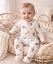 Load image into Gallery viewer, Confetti Kidz - Bamboo Zipsuit - Aviator Teddy, Magic Ocean, Lilac Butterflies, Pawfect Pals