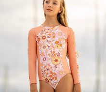 Load image into Gallery viewer, Bebe Micha- Long Sleeve Sunsuit- Micha Print