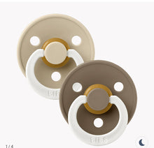 Load image into Gallery viewer, Bibs Dummy Glow in the dark - Round - 2pack