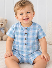 Load image into Gallery viewer, Milky - Dusty Check Romper