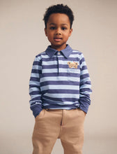 Load image into Gallery viewer, Huxbaby - Peeping Hux Blue Stripe Polo - Blue