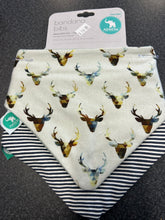 Load image into Gallery viewer, All4 Ella - Bandana Bibs - Reversible - BLAST OFF, BEEP BEEP, FOREST FRIENDS, DOG BREEDLIGHTNING, OUTERSPACE,LINED VEHICLE, SAGE DINO
