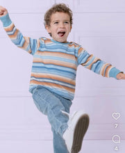 Load image into Gallery viewer, Milky - Ombre Stripe Fleece Sweat