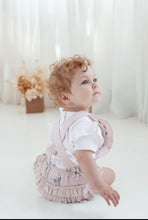 Load image into Gallery viewer, Aster & Oak - Carousel Ponies Ruffle Playsuit - Mauve