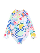 Load image into Gallery viewer, Bebe - Camille Print Long Sleeve Swimsuit