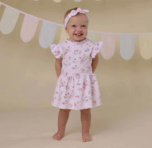 Load image into Gallery viewer, Snuggle Hunny Organic Dress - Alice's Tea Party, or Golden Flower