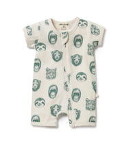 Load image into Gallery viewer, Wilson & Frenchy Hello Jungle Zipsuit