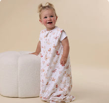 Load image into Gallery viewer, Snuggle Hunny Organic Cotton Sleeping Bags - 1.0 or 2.5 TOG RATED - Alice's Tea Party, Bear, Rosebud, Cherryblossom Butterfly or Dragon