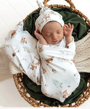 Load image into Gallery viewer, Snuggle Hunny Organic Jersey Baby wrap set, Rose Bud, Taking Flight, Alice's Tea Party, Fairy Garden, Little Racer, Lilac skies