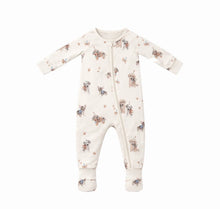 Load image into Gallery viewer, Confetti Kidz - Bamboo Zipsuit - Aviator Teddy, Magic Ocean, Lilac Butterflies, Pawfect Pals