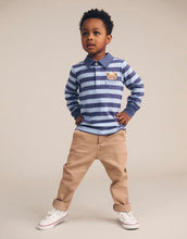 Load image into Gallery viewer, Huxbaby - Peeping Hux Blue Stripe Polo - Blue