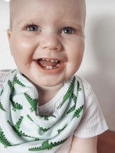Load image into Gallery viewer, All4 Ella - Bandana Bibs - Reversible - BLAST OFF, BEEP BEEP, FOREST FRIENDS, DOG BREEDLIGHTNING, OUTERSPACE,LINED VEHICLE, SAGE DINO