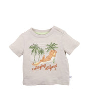 Load image into Gallery viewer, Fox & Finch - Bebe- Lounging Lizard- tee- Mist Grey