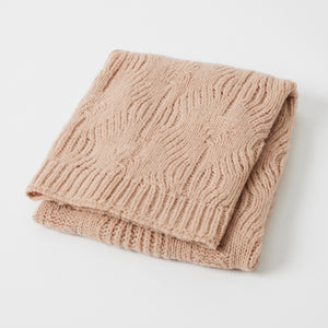 Pilbeam - Florence Wool Blend Baby Blanket - Grey or Dusty Pink