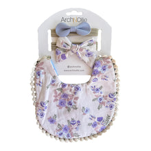 Load image into Gallery viewer, Arch n Ollie Bib & Bow set - Penny