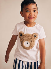 Load image into Gallery viewer, Hux Baby Furry crisp White Tee
