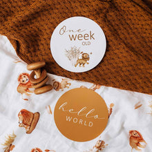 Load image into Gallery viewer, Snuggle Hunny - Milestone Cards - Lion, Koala/Gum nut or Tea Party