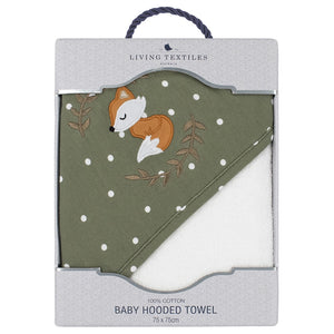 Living Textiles - Hooded Towel - Sophia's Garden or Forest Retreat