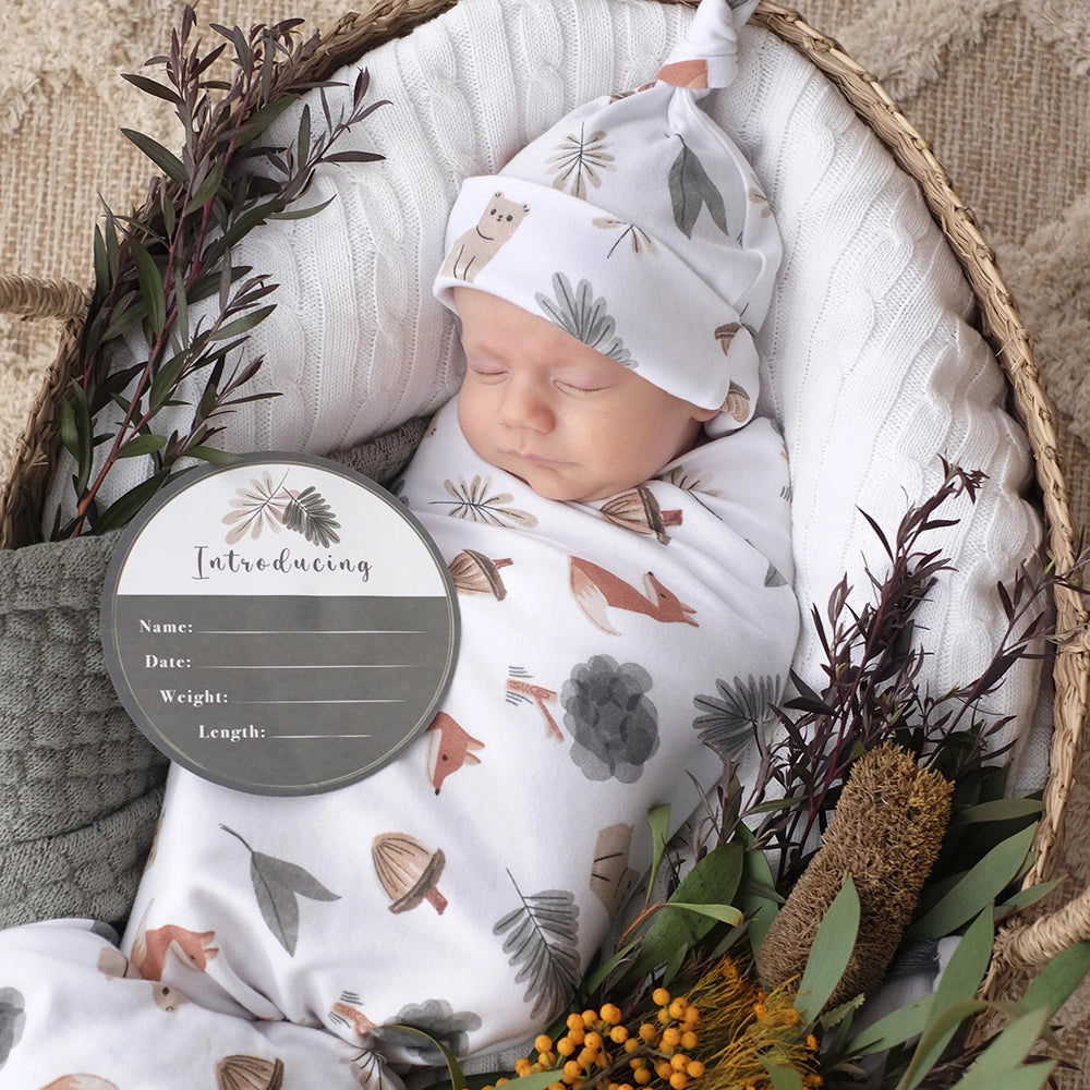 Living Textiles - Newborn Gift Set - Forest Retreat