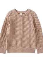 Load image into Gallery viewer, Milky - Mocha Cable Knit Jumper
