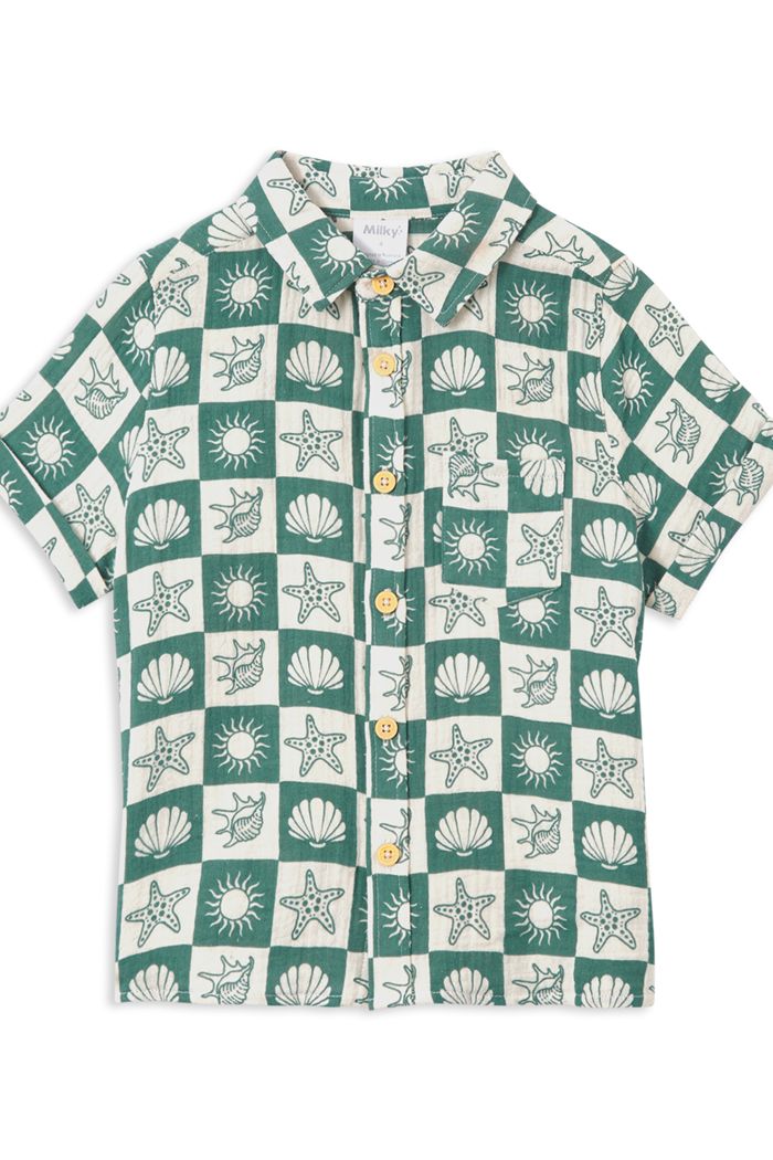 Boys S/S Crinkle Shirt
