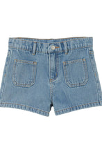Load image into Gallery viewer, Milky- Utility Girls Denim Short