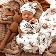 Load image into Gallery viewer, Snuggle Hunny Organic Jersey Baby wrap set, Rose Bud, Taking Flight, Alice's Tea Party, Fairy Garden, Little Racer, Lilac skies