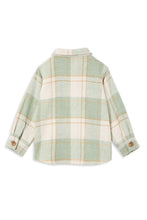 Load image into Gallery viewer, Milky - Soft Green Check Overshirt