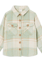 Load image into Gallery viewer, Milky - Soft Green Check Overshirt