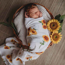 Load image into Gallery viewer, Snuggle Hunny Organic Muslin Wrap - Tea Party, White Rabbit, Strawberry, Lion, Alpha or Vintage Cars