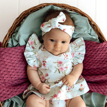 Load image into Gallery viewer, Snuggle Hunny Organic Dress - Alice's Tea Party, or Golden Flower