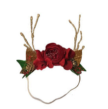 Load image into Gallery viewer, Arch n Ollie Christmas Headbands - Red Woodlands/Band or Elastic