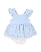 Load image into Gallery viewer, Bebe - Zara Embroidered Overlay Dress - Sky Blue