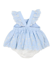 Load image into Gallery viewer, Bebe - Zara Embroidered Overlay Dress - Sky Blue
