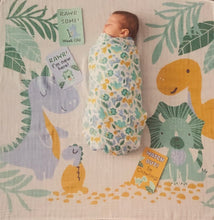 Load image into Gallery viewer, Jiggle & Giggle Milestone Muslin Set - Dinosaurs