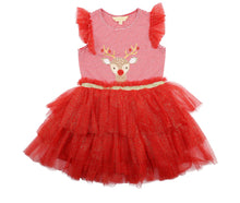 Load image into Gallery viewer, Bebe Christmas Reindeer dress