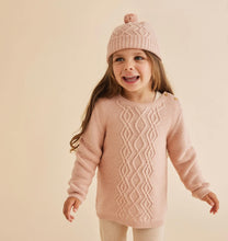 Load image into Gallery viewer, Wilson & Frenchy - Knitted Mini Cable Jumper - Blush