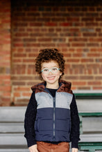 Load image into Gallery viewer, Milky - Panel Hooded Puffer Vest - Multi