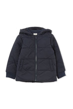 Load image into Gallery viewer, Milky - Hooded Puffer Jacket - Navy