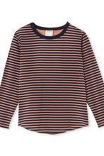 Load image into Gallery viewer, Milky - Stripe Tee - Navy