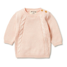 Load image into Gallery viewer, Wilson & Frenchy - Knitted Mini Cable Jumper - Blush