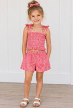 Load image into Gallery viewer, Bebe/Fox &amp; Finch - Sundae Gingham Shorts or Shirred Top - Red/Pink - SOLD SEPARATELY
