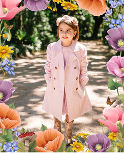 Fleur Harris - Elegant Trench Coat - Pale Lilac