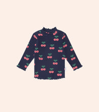 Load image into Gallery viewer, Hux Baby - Very Cherry Rib skivvy  - Navy Multi
