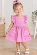 Load image into Gallery viewer, Hux Baby - Frilly Broderie Pinafore Dress
