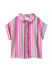 Load image into Gallery viewer, Milky - Crinkle stripe shirt
