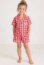 Load image into Gallery viewer, Hux Baby Red/white Gingham pyjamas
