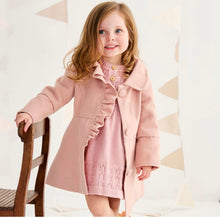 Load image into Gallery viewer, Korango Faux Wool Collared Overcoat - Dusty Pink

