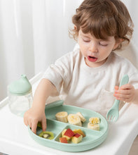 Load image into Gallery viewer, Living Textiles - Feeding set - Dusty Blue
