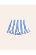 Load image into Gallery viewer, Hux Baby -  Seaside Cherry Stripe Frill Skort - Seaside/almond milk

